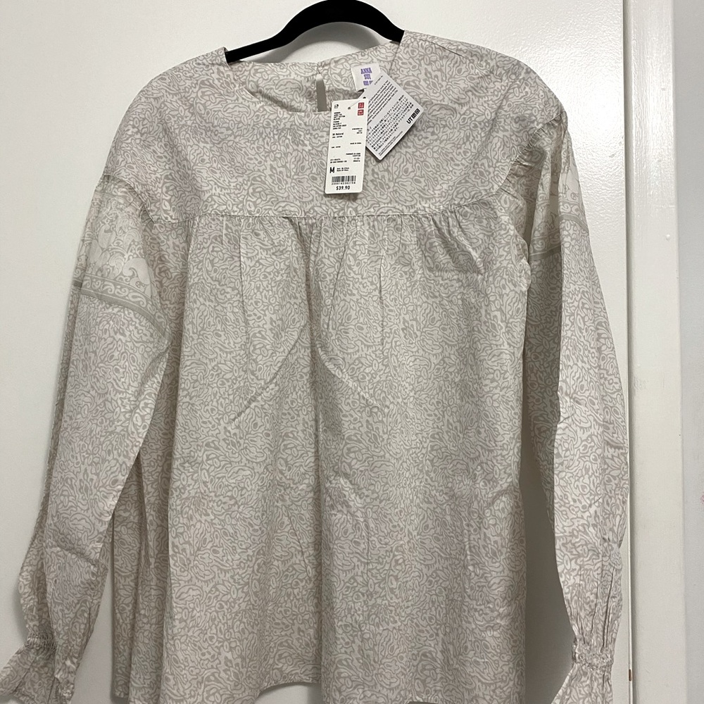 Anna sui soft cotton blouse